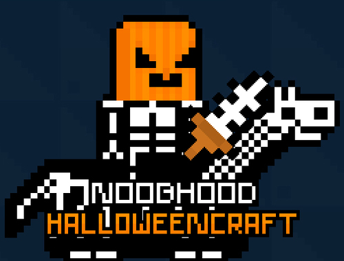 Logħba Noobhood Halloweencraft onlajn