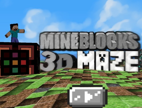 Logħba MineBlocks 3D Labirint  onlajn