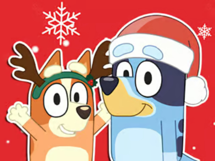 Logħba Jigsaw Puzzle: Rigal tal-Milied Bluey  onlajn
