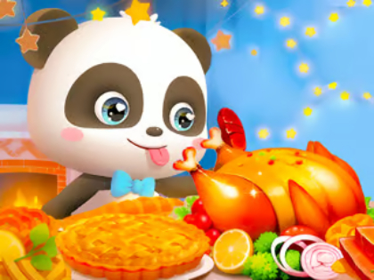 Logħba Jigsaw Puzzle: Little Panda Festa ta' Ringrazzjament  onlajn