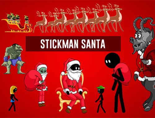 Logħba Stickman Santa onlajn