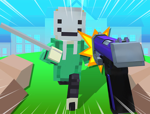 Logħba Block Craft 3D Skola  onlajn