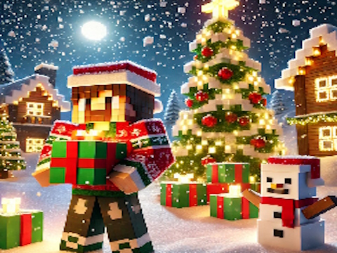 Logħba Jigsaw tal-Milied ta' Minecraft  onlajn