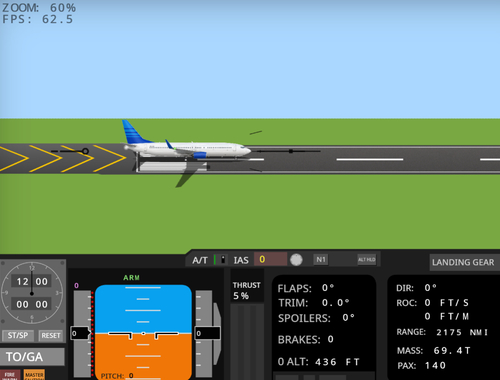 Logħba Simulatur tat-Titjira 737-800  onlajn