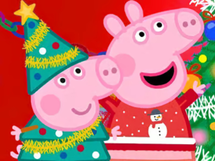 Logħba Jigsaw Puzzle: Peppa Pig Preparazzjoni tal-Milied  onlajn
