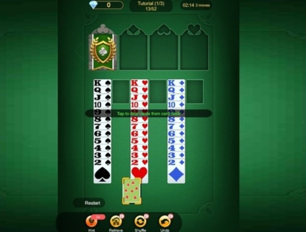 Logħba Solitaire King onlajn