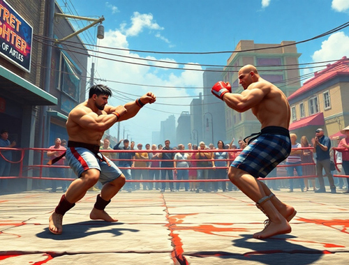 Logħba Real Street Fighter 3D onlajn