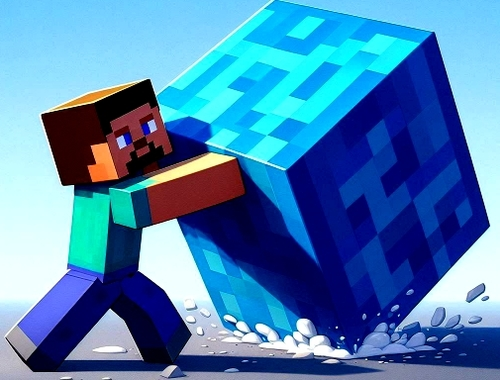 Logħba MineBlocks 3D Labirint  onlajn