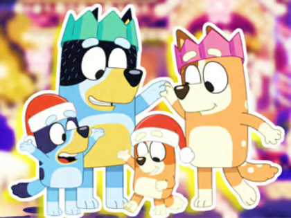 Logħba Puzzle Jigsaw: Bluey Family Xmas Eve onlajn