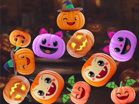 Logħba Merge Connect Pumpkins: Halloween! onlajn