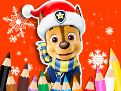Logħba Ktieb tal-kulur: Paw Patrol Christmas  onlajn