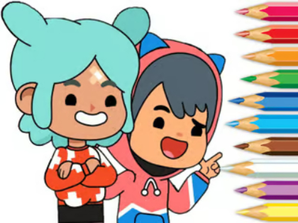Logħba Ktieb tal-kulur: TOCA Boca Friends  onlajn
