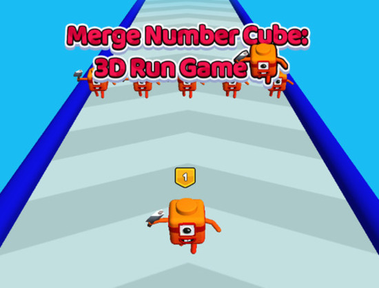 Logħba Merge Numru Cube 3D Run Game  onlajn