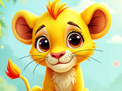 Logħba Puzzle Jigsaw: Baby Simba  onlajn