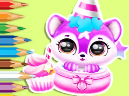 Logħba Ktieb tal-kulur: Birthday ta ’Baby Fluff  onlajn