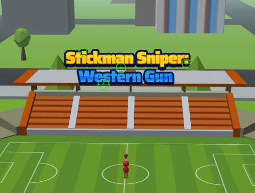 Logħba Stickman Sniper Western Gun onlajn