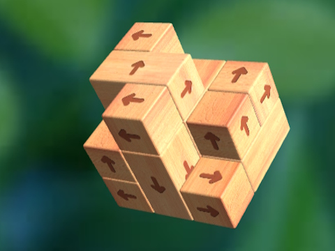 Logħba Tektek Blokk tal-Injam 3D Away  onlajn