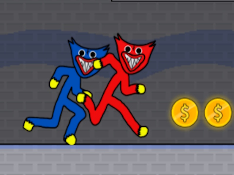 Logħba Stickman Huggy Party Duo onlajn