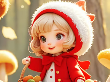 Logħba Puzzle Jigsaw: Little Red Riding Hood  onlajn