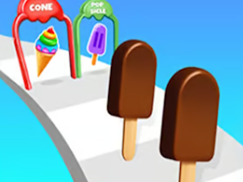 Logħba Ice Cream Stack Runner onlajn