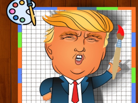 Logħba Ħin tal-kulur ta 'Trump  onlajn