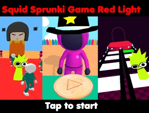 Logħba Squid Sprunki Game Light Red  onlajn