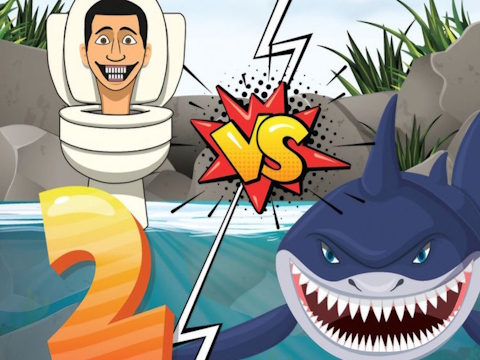 Logħba Shark bil-Ġuħ vs Skibidi 2  onlajn