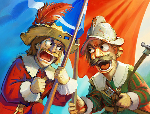 Logħba Gunpowder tal-Musketeers vs Steel  onlajn