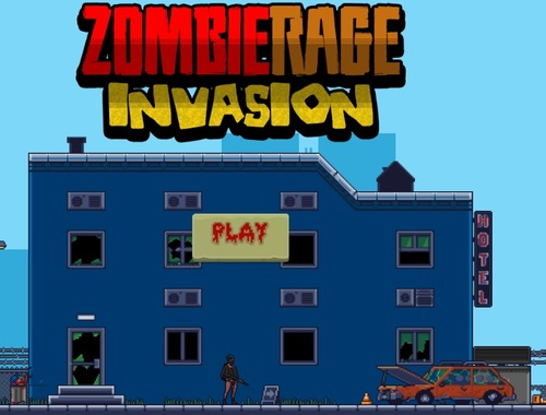 Logħba Invażjoni ta 'Rage Zombie  onlajn