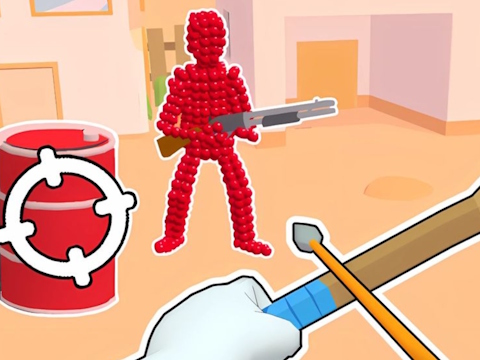 Logħba Stickman Archer: L-isparar ta 'vleġeġ fir-Reds  onlajn