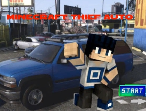Logħba Minecraft Thief Auto onlajn
