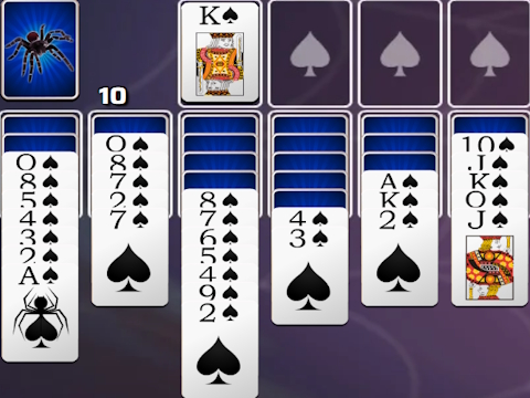 Logħba Spades Spider Solitaire onlajn