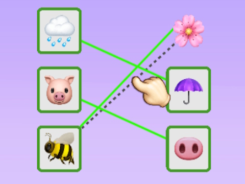 Logħba Emoji Puzzle Connect onlajn
