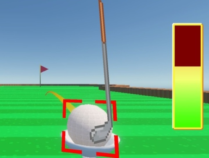 Logħba Super Mega Power Golf 3D onlajn
