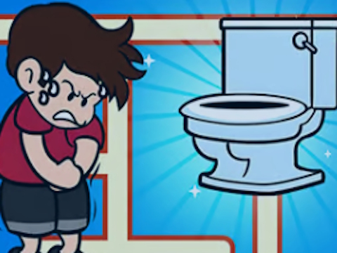 Logħba Escape tal-labirint: Rush Toilet  onlajn