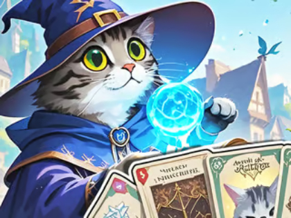Logħba Jigsaw Puzzle: Cat's Card Arena onlajn