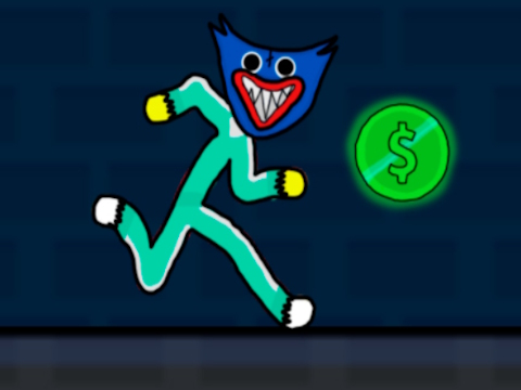 Logħba Stickman Huggy 456 Squid onlajn