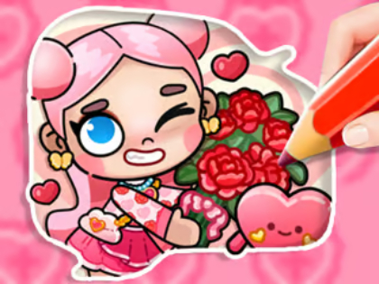 Logħba Ktieb tal-kulur: Avatar Valentine's  onlajn