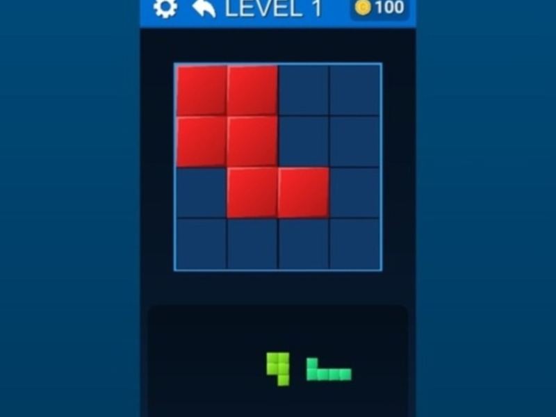 Logħba Blokka tal-puzzle imla kompletament  onlajn