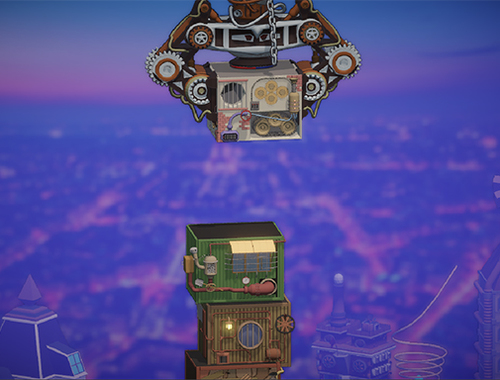 Logħba Steampunk Tower Builder  onlajn