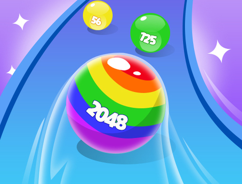Logħba 2048 imexxi blalen sbieħ  onlajn