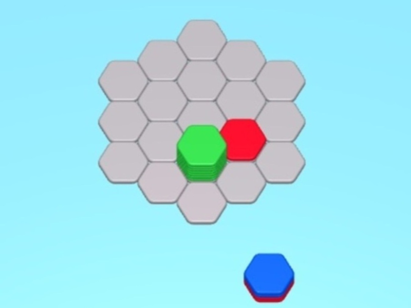 Logħba Hexa Stack Sort  onlajn