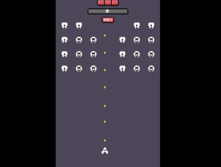 Logħba Arcade tal-invażjoni tal-ispazju  onlajn