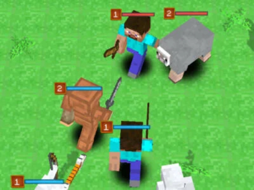 Logħba Minecraft: Oħloq mostru u ġlieda!  onlajn