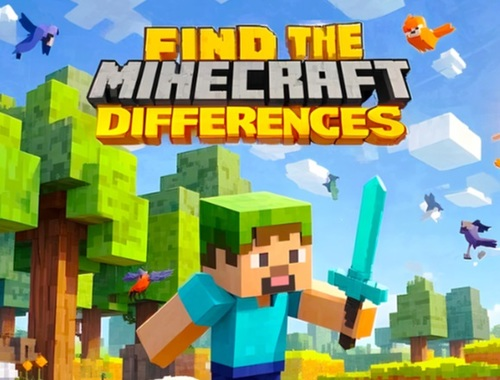 Logħba Sib id-differenzi: Minecraft  onlajn