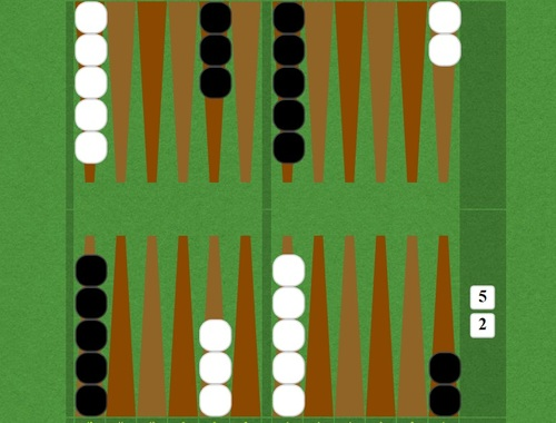 Logħba Backgammon qasir  onlajn