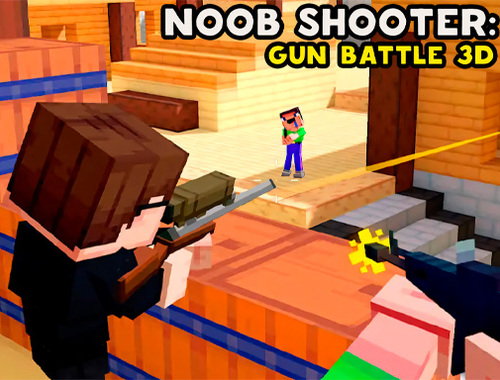 Logħba Noob Shooter: Gun Battle 3D  onlajn