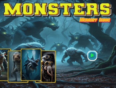 Logħba Monsters Memory Game  onlajn