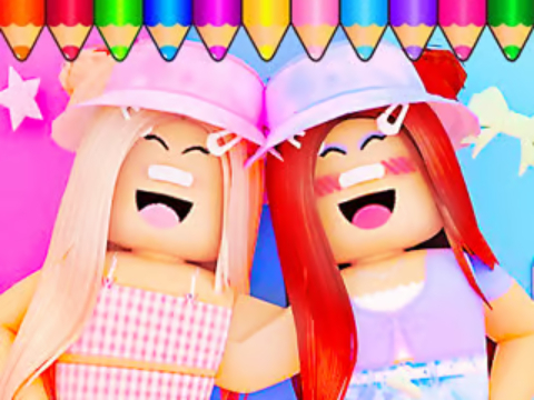 Logħba Ktieb tal-kulur: roblox bestie  onlajn