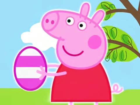 Logħba Puzzle jigsaw: bajd tal-Għid tal-majjal peppa  onlajn